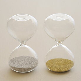 砂時計 シンプル 1分計/2分計 ガラス砂時計 金メッキ 銀メッキ 送料無料