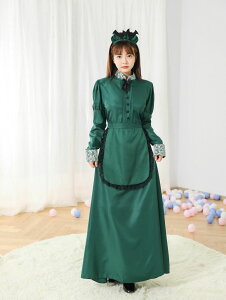 送料無料 ハロウィン コスプレ 仮装 メイド メイド服 洋館メイド ハロウィンコスプレ 大人 女性 可愛い ロング レディース 大きいサイズ セクシー コスチューム ハロウィン仮装 コスプレ衣
