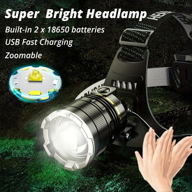 ヘッドライト LED LEDヘッドランプ 防水 ヘッド ライト 釣り アウトドア用 登山 防災 ライト 作業灯 CREE 災害対策 懐中電灯