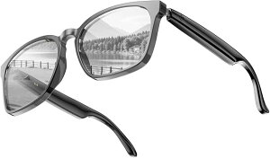 スマートグラス Bluetooth5.3 変色調光サングラス ワイヤレスオーディオ オープンイヤー 内蔵マイク UV400 ブルーライトカット AI 翻訳 音楽通話対応