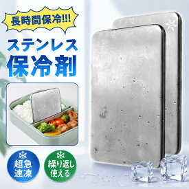 保冷剤 ステンレス 保冷剤 長時間 強力保冷 小型 クーラーボックス 繰り返し使える 冷蔵 冷凍対応 熱中症対策 急速冷却 アイスパック お弁当 釣り キャンプ BBQ スピード冷凍＆高性能保冷 小型 持ち運び便利 即納 送料無料