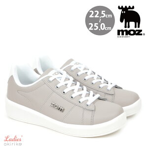moz モズ スニーカー コート ホワイト レースアップ レディース フェイクレザー 運動靴 スポーツ 22.5cm〜24.5cm 軽量 ar19612