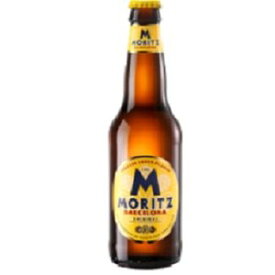 Spain　beer　スペイン ビールモリッツ瓶　330ml/24本hirMoritzお届けまで14日ほどかかります