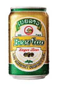 代引き・キャンセル不可商品　ラオス　ビールビアラオ ラガー　缶　330ml/24本.ryo※1ケース、1個口の発送になります