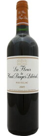 ラ　フルール　ド　オー　バージュ　リベラル 2018年 赤 750mlLA FLEUR DE HAUT BAGES LIBERAL2337ポイヤック村第5級のシャトー・オー・バージュ・リベラルのセカンド。 ブルーベリーやカシスのアロマがあり、豊富な果実味とミネラルを感じる