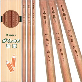 日本製 鉛筆 名入れ 鉛筆 4B がくしゅう 鉛筆 4B 木軸 無地 入学祝い 名入れ無料祝 卒園 卒園記念 1ダースから 送料無料鉛筆 名入れ 国産 レーザー彫刻 ひらがな 漢字sotsuen gks (郵14 2個ネ jpn