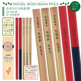 ＼＼まとめ買いは 1ダース549円より／／ お得な 名入れ 鉛筆 UV 六角 ナチュラルウッド 鉛筆 名入れ がくしゅう 2B 4B 6B 赤鉛筆 赤青鉛筆 計12本 国産 木軸 日本製 入学祝 卒園 記念 名入り 1ダースから 送料無料 6角鉛筆 国産 sotsuen ネ