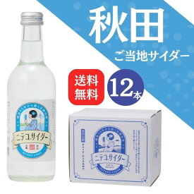 【送料無料】秋田ご当地サイダー「ニテコサイダー12本入」【ギフト グルメ お歳暮 内祝い 出産 結婚 誕生日プレゼント お返しにおすすめ！美郷町名産品！】