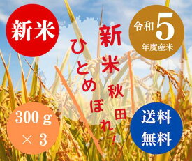 【送料無料】令和5年度米 渡部浩見漢方農法 特別栽培米 ひとめぼれ300g×3パック