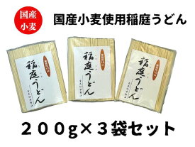 【送料無料】【メール便でお届けします】国産小麦使用 稲庭うどん業務用切落とし18cm 無選別稲庭手業うどん600g 約7～8人前