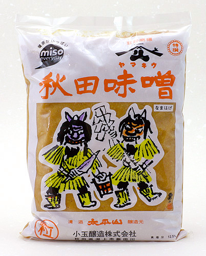 ヤマキウ おすすめ特集 オリジナル 秋田味噌 なまはげ 粒味噌 1kg