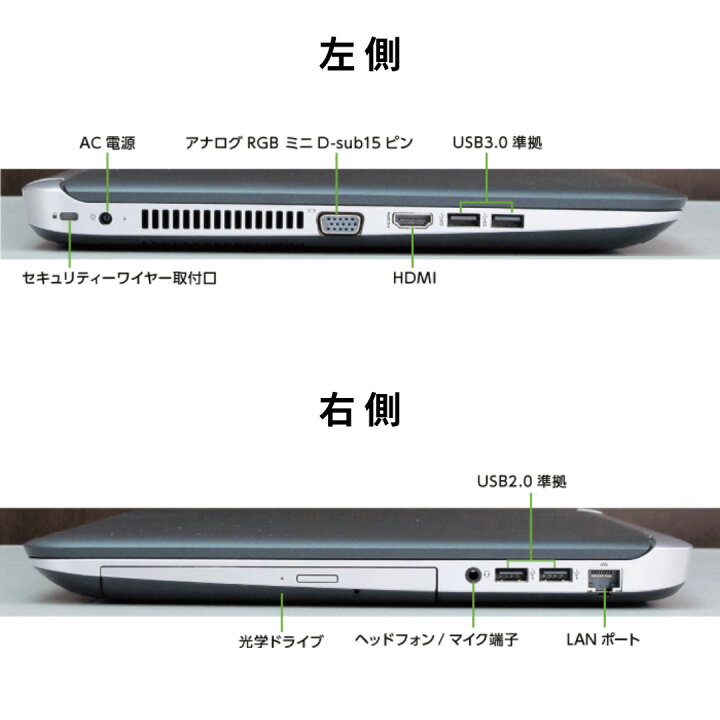 楽天市場】【テレワーク最適】中古 ノートパソコン HP ProBook 450 G3 