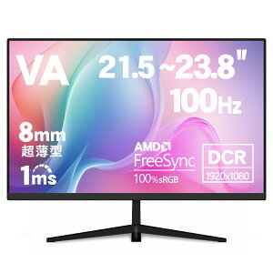 j^[ tfBXvC tj^[ 21.5/23.8C` 100Hz 1ms x tHD VApl  sRGB100% u[CgJbg FreeSync VESAΉ ^ Q[/ݑΖ