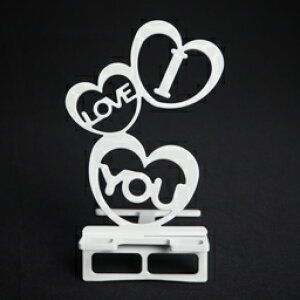 スマホスタンド かわいい おしゃれ 折りたたみ ベッド 愛 1000円 ポッキリ 送料無料 日本製 可愛い 贈り物 ギフト 誕生日 お祝い I Love You(セパレートタイプ)スマートフォン アイフォン を支