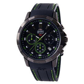 オリエント ORIENT 腕時計 クオーツ SPモデル クロノグラフ "ブラックxグリーン"日本製 海外モデル SKV00006B0 メンズ [国内正規品]