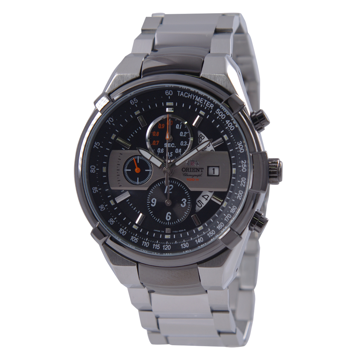 驚きの価格が実現！ オリエント ORIENT 腕時計 テレビで話題 クオーツ クロノグラフ ブラック文字盤 メンズ STT0J001B0 海外モデル 国内正規品 日本製