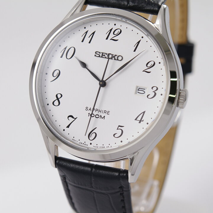 楽天市場】セイコー SEIKO 腕時計 クオーツ 日本製ムーブメント 革ベルト ホワイト文字盤 サファイアガラス 海外モデル SGEH75P1 メンズ  [逆輸入品] : アッキーインターナショナル