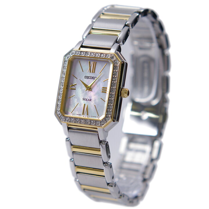 楽天市場 セイコー Seiko 腕時計 ソーラー Solar 日本製ムーブメント 海外モデル 白蝶貝 Sup428p1 レディース 逆輸入品 アッキーインターナショナル