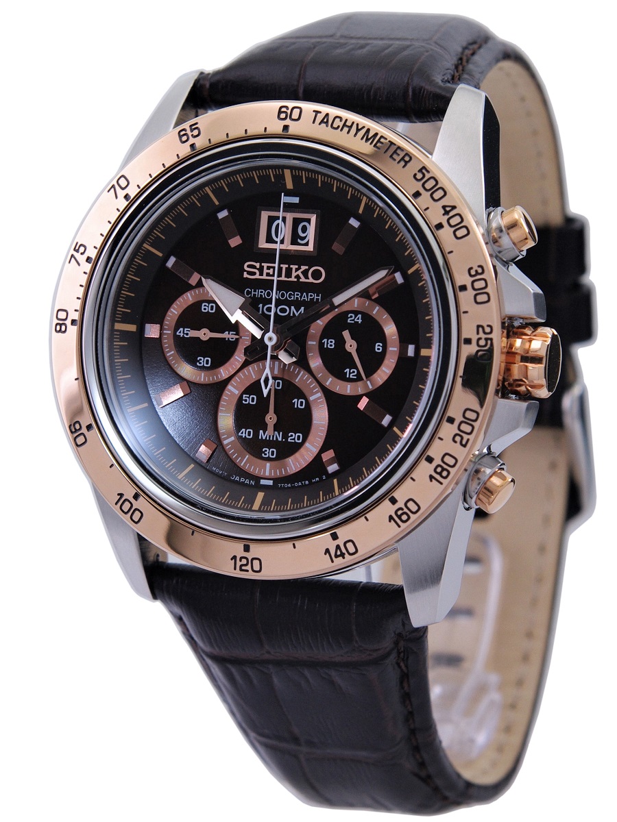 セイコー SEIKO 腕時計 ロード LORD クロノグラフ ブラウンxゴールド 海外モデル SPC248P1 メンズ [逆輸入品] |  アッキーインターナショナル