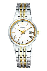 シチズン CITIZEN 腕時計 エコ・ドライブ ソーラー ホワイト文字盤 サファイアガラス 日本製 EW1584-59C レディース 国内正規品