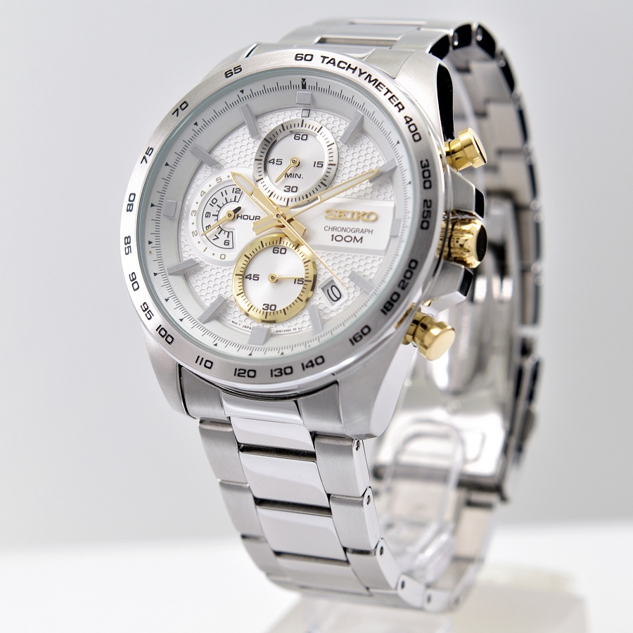 楽天市場】セイコー SEIKO 腕時計 クロノグラフ ホワイトxゴールド