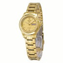 【Sセール期間中抽選で最大100%Pバック(要エントリー)】セイコー SEIKO 5 腕時計 海外モデル 自動巻き(手巻付き) ゴールド文字盤 SYME02K1 レディース「並行輸入品」