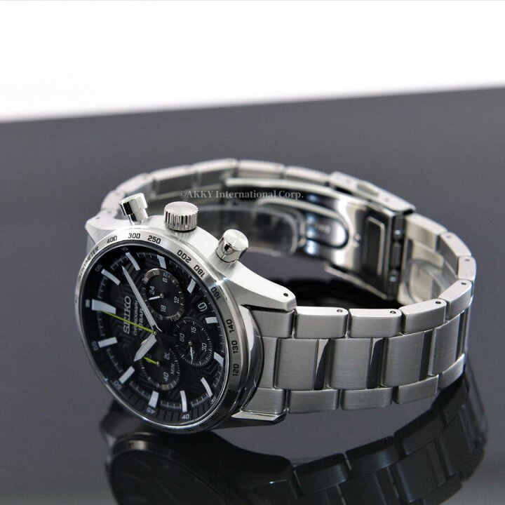 楽天市場】セイコー SEIKO 腕時計 クオーツ クロノグラフ ブラック 
