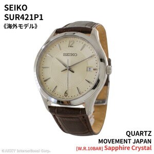�Z�C�R�[ SEIKO �r���v �C�O���f�� �N�I�[�c �T�t�@�C�A�K���X �V�����p�� �S�[���h �x�[�W�� SUR421P1 �����Y [�t�A���i]