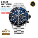 【国内300本限定】【7/4 20時～★抽選で最大100%ポイント還元／要エントリ】オリエント ORIENT 腕時計 スポーツ MAKO ソーラー クロノグラフ 日本製 パンダ ブルー 男性用 RN-TX0208L [国内正規品]