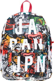 【12/1限定★抽選で最大100%Pバック(要エントリー/24時間限定)】ROBIN RUTH フォトプリント リュックサック JAPAN BJP042 ホワイト/マルチカラー 送料無料