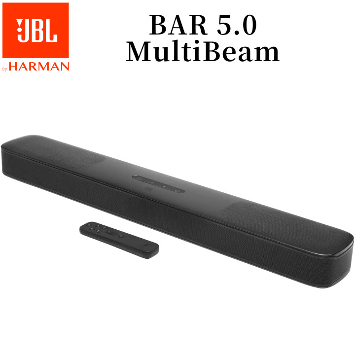 JBL BAR 5.0 MultiBeam サウンドバー ワイヤレス ホームシアタースピーカー Wi-Fi Bluetooth DolbyAtmos対応 JBLBAR50MBBLKJN ブラック 国内正規品 メーカー保証1年間