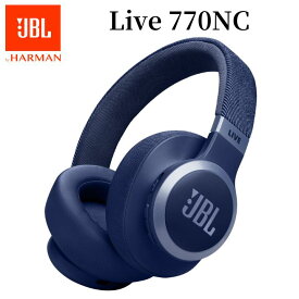 【~6/11まで・抽選で最大100%Ptバック(要エントリー)】 JBL ワイヤレスノイズキャンセリングヘッドホン Live 770NC ブラック/ブルー/ホワイト/サンドストーン Bluetooth 5.3 LE Audio 外音取り込み マイク 防水 国内正規品 メーカー保証1年間 LIVE770NC