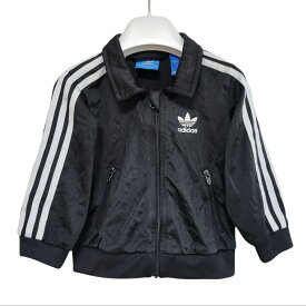 古着　アディダスオリジナルス　adidas originals　ファイヤーバード　トラックジャケット　ジャージ　黒　ブラック　ベビー　キッズ　子供　子供服　運動着　体操着　サイズ75　韓国　中古　ヴィンテージ　ユーズド　ビッグトレフォイル　スリーストライプ