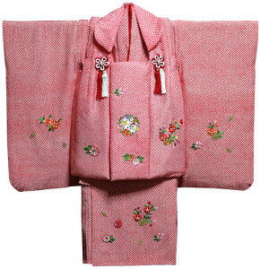 七五三 着物 3歳 女の子 着物 被布セット 新品73j286