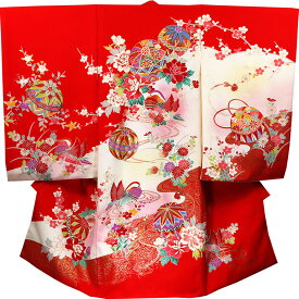 お宮参り 女の子 着物 女児祝着 正絹 のしめ 初着 産着 新品j1013