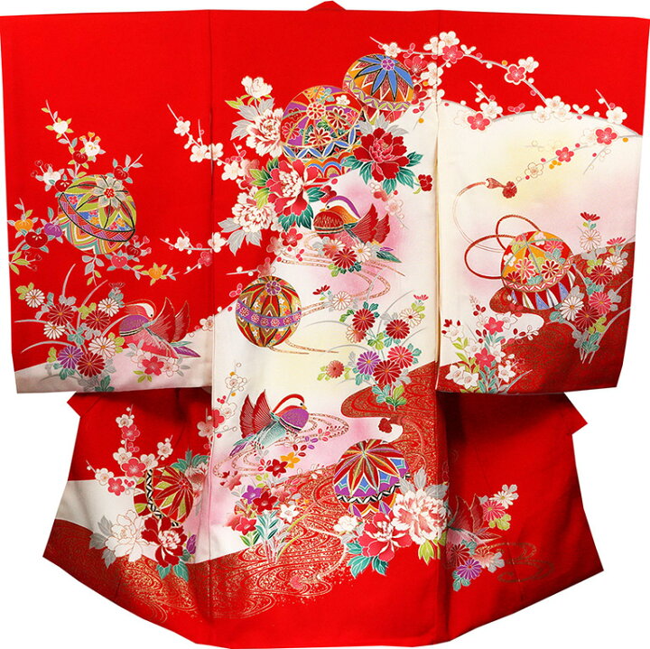 お宮参り 着物 女 女児祝着 正絹 のしめ 初着 産着 新品j31040（楽天 