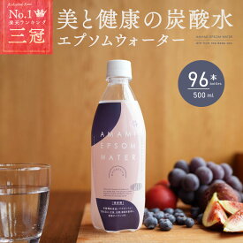 炭酸水 エプソムウォーター 4ケース 96本 500ml まとめ買いでお得 送料無料 マグネシウム ミネラル 強炭酸水 エプソムソルト 硬水 美と健康 無糖 炭酸 水 ミネラルウォーター 強炭酸