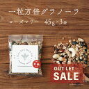 ＼ 全品最大1,000円OFFクーポン ／ ＼ 訳ありSALE ／ グラノーラ 45g 3袋 ローズマリー 一粒万倍 白砂糖不使用 香料不使用 赤穂の天塩 おやつ おつまみ お菓子 ギフト プチギフト 贈答 手土産 結婚式 帰省 土産 お取り寄せ