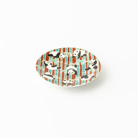 九谷焼　縁起豆皿　パンダ