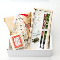 AKOMEYA TOKYO/ 幸せのはし渡しセット（令和7年度産）｜結婚祝い お祝い お箸 ペアセット 敬老の日 秋ギ…