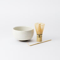 AKOMEYA TOKYO/ 波佐見焼 抹茶3点セット　（かいらぎ/青わら灰釉）