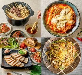 ミールキット 韓国料理 ホリデーバラエティーセットA 韓国おでんセット チーズダッカルビ 1人前 手作りポッサム 3~4人前 チャプチェ2~3人前 クール便 冷蔵ミールキット 日本製造 冷蔵食品