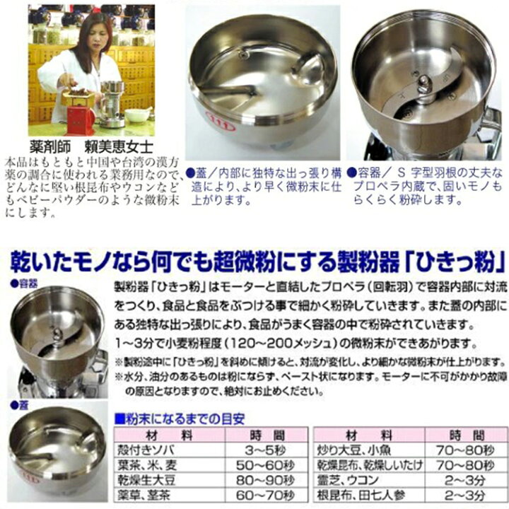 楽天市場】【～3/27 01:59まで 10％OFF】あす楽 製粉機 業務用 家庭用  