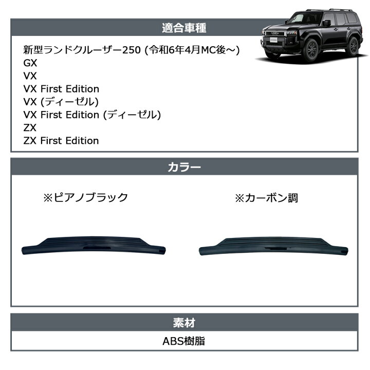 楽天市場】新型 ランドクルーザー 250 LC250 パーツ バックドア 