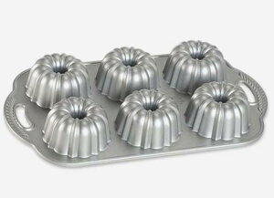 mfBbNEGA v`i RNV Ajo[T[ ogbgp P[L^ Nordic Ware Platinum Collection Anniversary Bundtlette Pan 86237