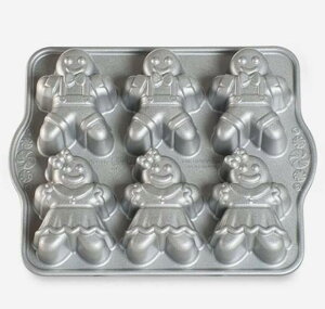 mfBbNEGA WW[ubhLbY P[Lbg p P[L^ Nordic Ware 86948 Gingerbread Kids Cakelet Pan