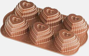 P[L^ pĂ^ Ă^ َq ogP[L [[^ v^ mfBbNEGA n[g^ Nordic Ware 90937 Tiered Heart Cakelets ogP[L