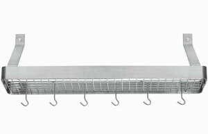 NCWi[g@NbNEGAbN@Ǌ||bgbN XeX@Cuisinart CRBS-36B Rectangular Wall-Mount Bookshelf Rack, Brushed Stainless