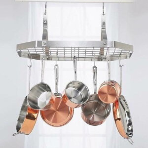 NCWi[g IN^S nMONbNEGAbN 8p`@Cuisinart CRC-29B Octagonal Hanging Cookware Rack