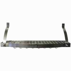 WEN[ NbNEGAbN Ǌ||bgbN XeX {I Range Kleen CW6009 Stainless Steel Pot Rack Bookshelf